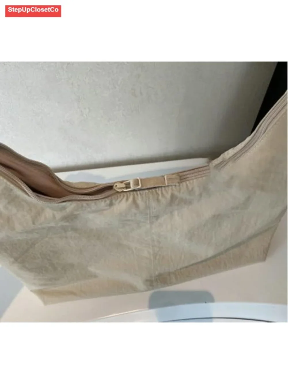 Slouchy Nylon Tote Bag Women Crossbody Underarm Shoulder Hobo Satchel College